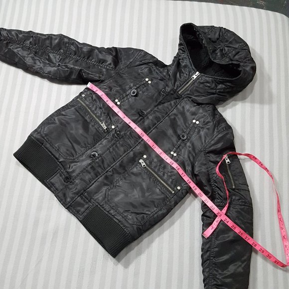 Buffalo David Bitton Cropped Parka, Medium - Picture 6 of 8